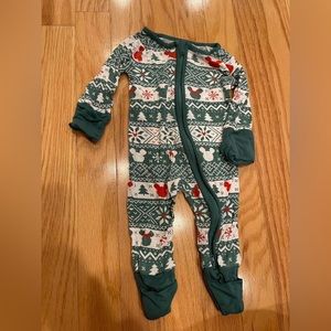 little Sleepies Mickey fair isle NB